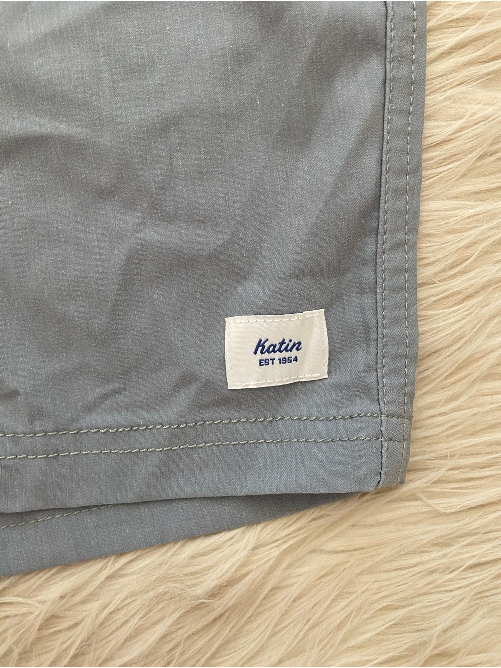 Katin Men's Roam Boardshort Swim Trunks Swimsuit Steel Blue Gray Stripe 31 - Picture 5 of 15